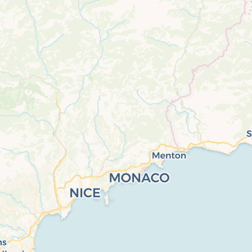 map of Menton