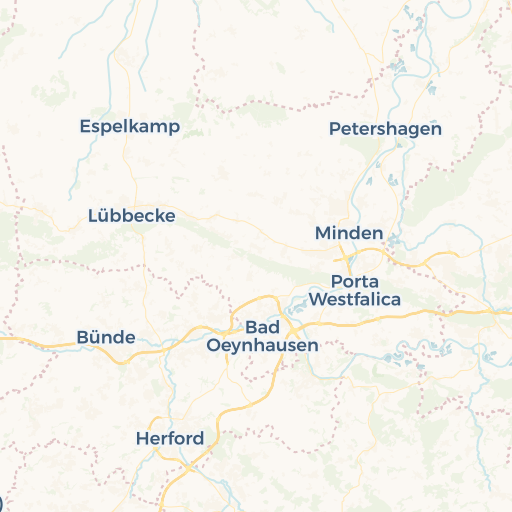 map of Minden