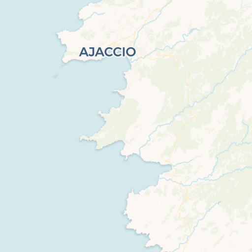 map of Ajaccio