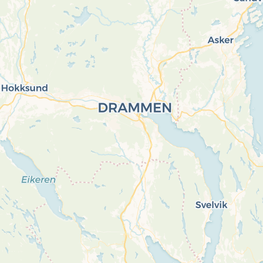 map of Drammen