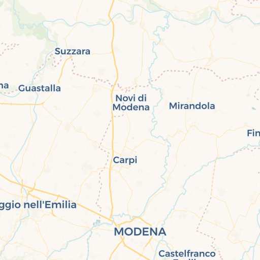 map of Reggio Emilia