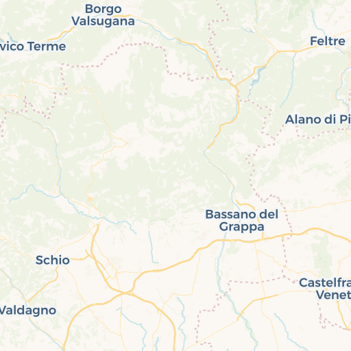 map of Bassano Del Grappa