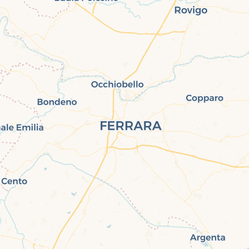 map of Ferrara