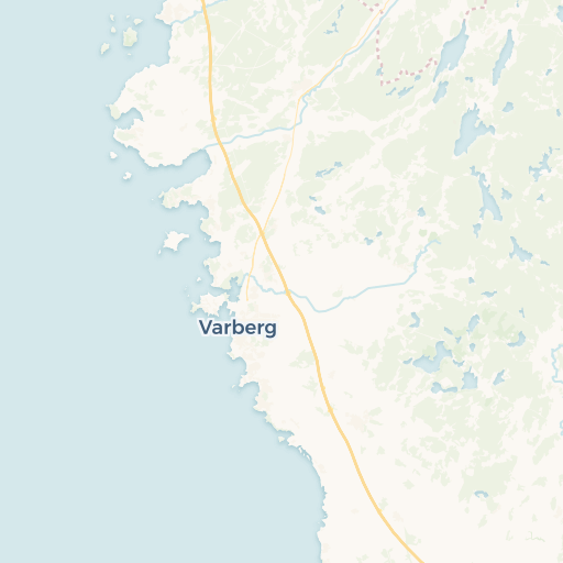 map of Varberg
