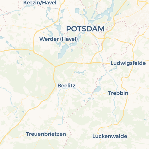 map of Potsdam
