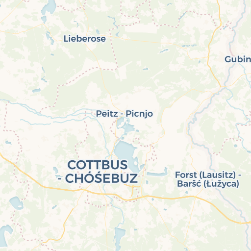 map of Cottbus