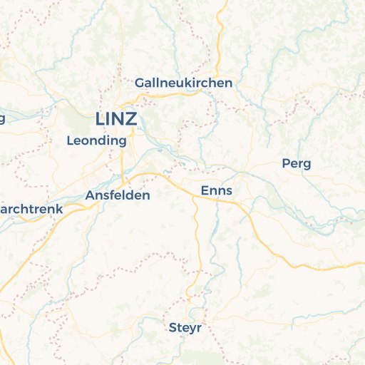 map of Linz