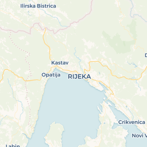 map of Rijeka