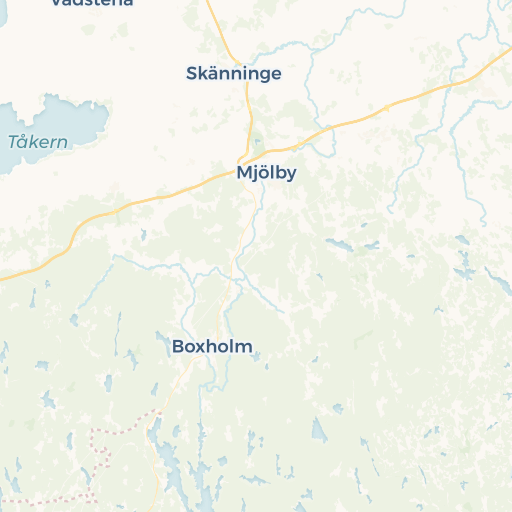 map of Mjölby