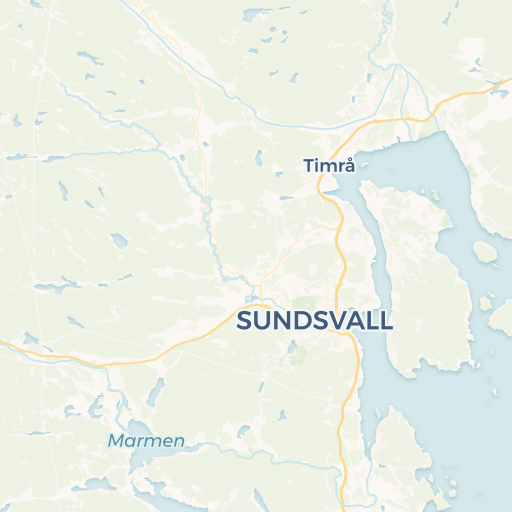 map of Sundsvall