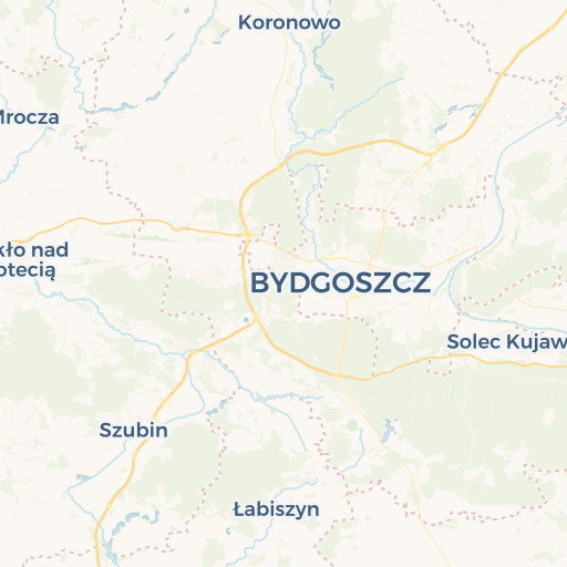 map of Bydgoszcz