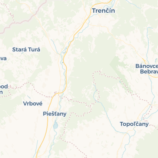 map of Trencin