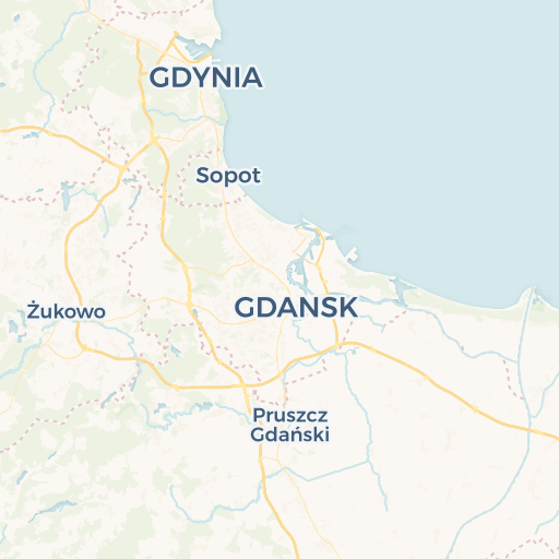 map of Gdynia
