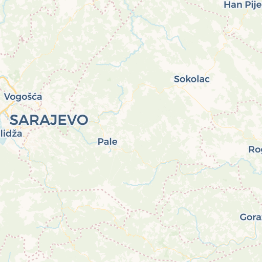 map of Sarajevo
