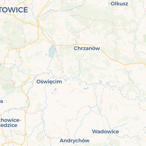 map of Katowice