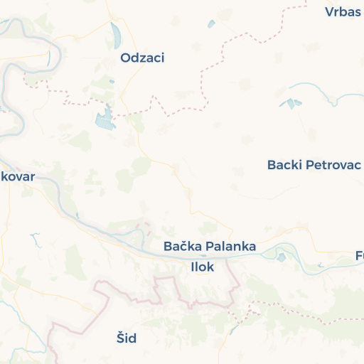 map of Osijek