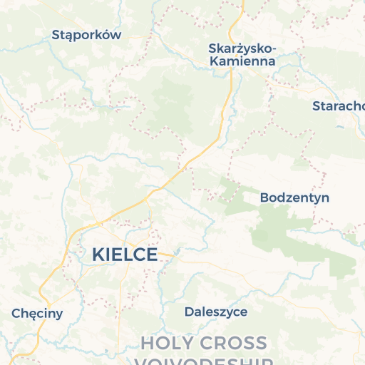 map of Kielce