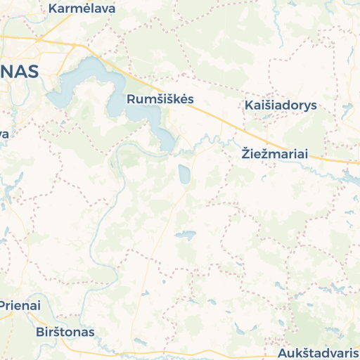 map of Kaunas