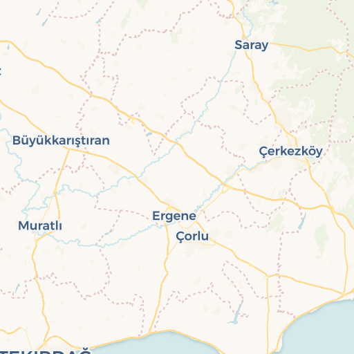 map of Çorlu
