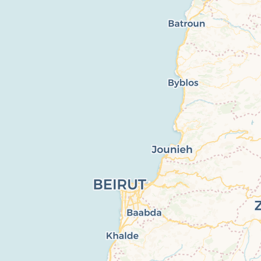 map of Beirut