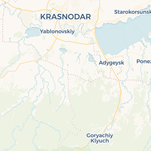 map of Krasnodar
