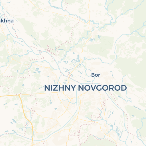 map of Nizhnij Novgorod