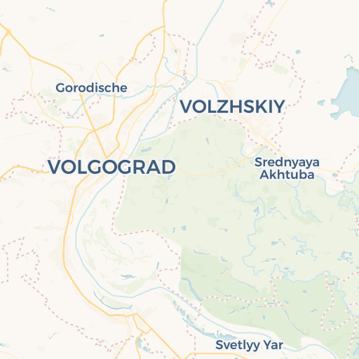map of Volgograd