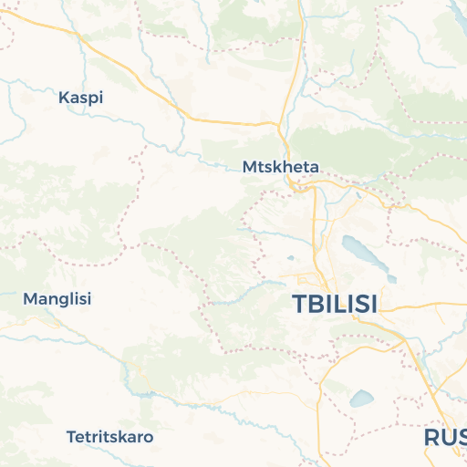 map of T'bilisi