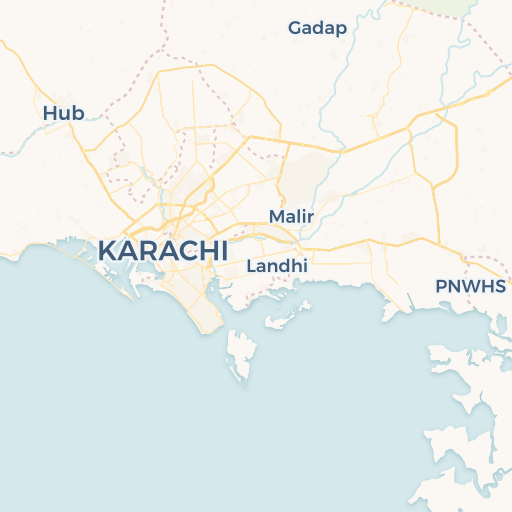 map of Karachi