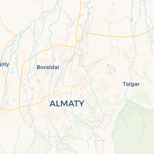map of Almaty