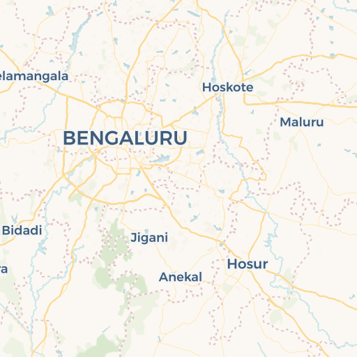 map of Bangalore