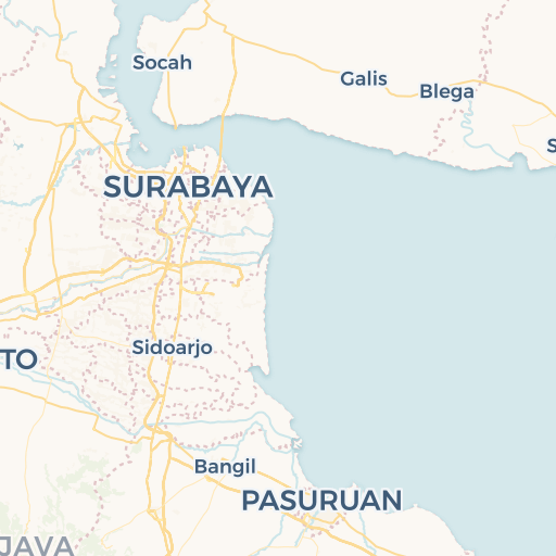 map of East Java