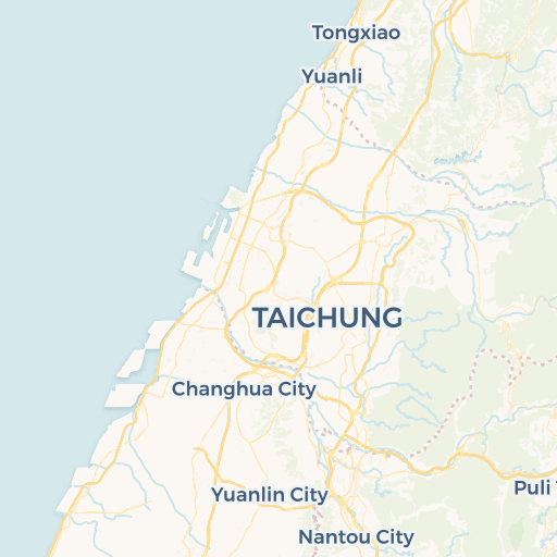 map of Taichung