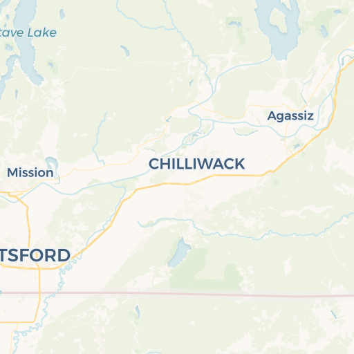 map of Chilliwack