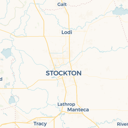 map of Stockton