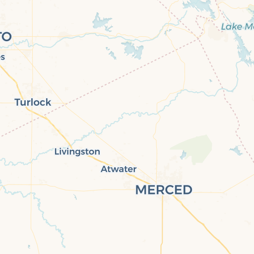 map of Merced