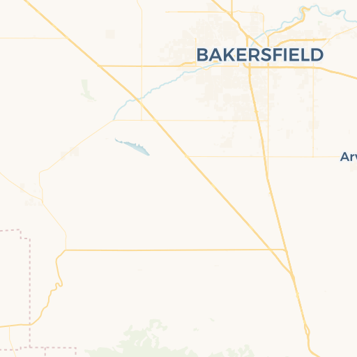 map of Bakersfield