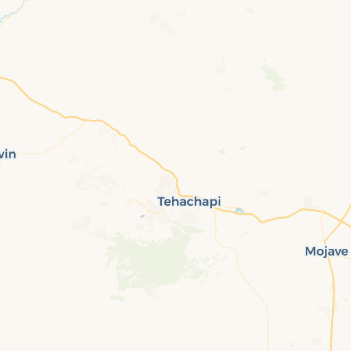 map of Tehachapi
