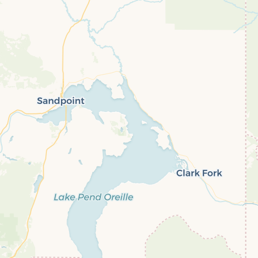 map of Sandpoint